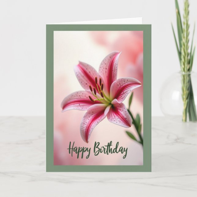 Carte d'anniversaire Ruby Striation (Devant)