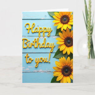 Carte d'anniversaire Rustic Bloom