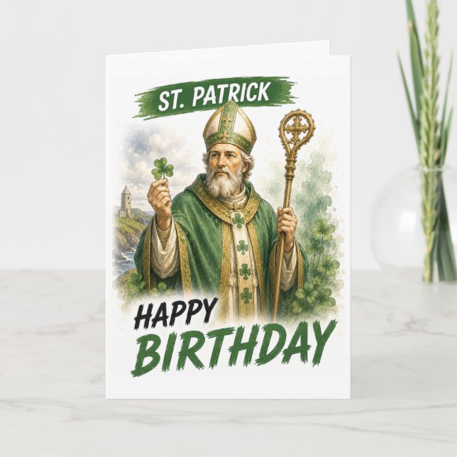 Carte d'anniversaire Saint-Patrick (Devant)