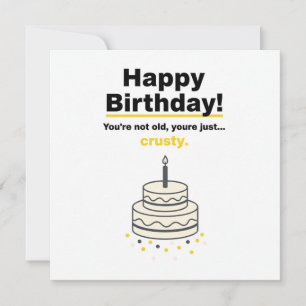 Carte d'anniversaire sarcastique amusante