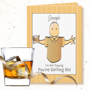 Carte d'anniversaire Sassy Cheveux Gris Homme Cart