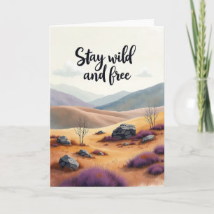 Carte d'anniversaire Sauvage et Libre