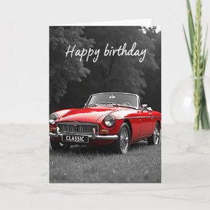 Carte d'anniversaire Scarlet Roadster