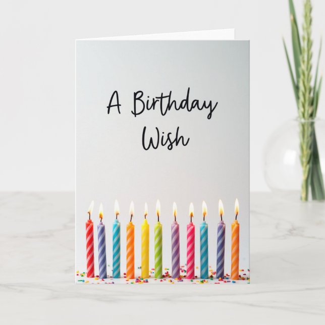 Carte d'anniversaire scénarisée joyeuse (Devant)