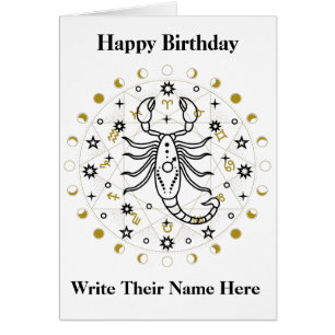 Carte d'anniversaire Scorpio Astrology 23-nov.