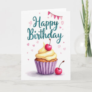 Carte d'anniversaire Scripted Hearts