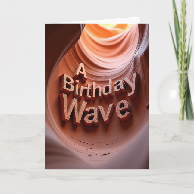 Carte d'anniversaire sculptée (Devant)