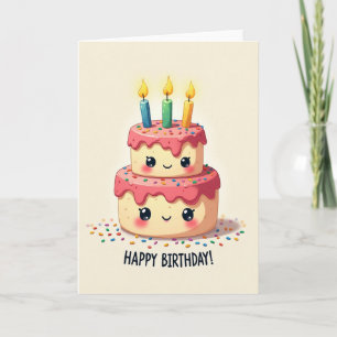 Carte d'anniversaire sculptée douce