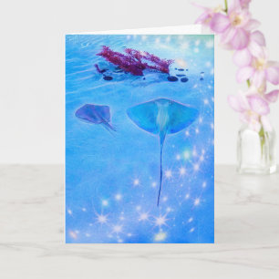 Carte d'anniversaire Sea Life Stingray