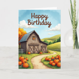 Carte d'anniversaire Sentier Scénique