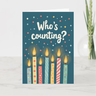 Carte d'anniversaire Sept Bougies