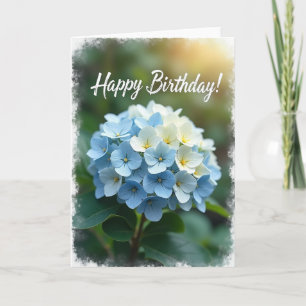 Carte d'anniversaire Serene Blue Blooms