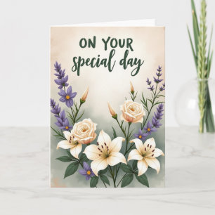 Carte d'anniversaire Serene Lily