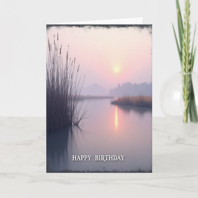 Carte d'anniversaire Serene Reeds (Devant)