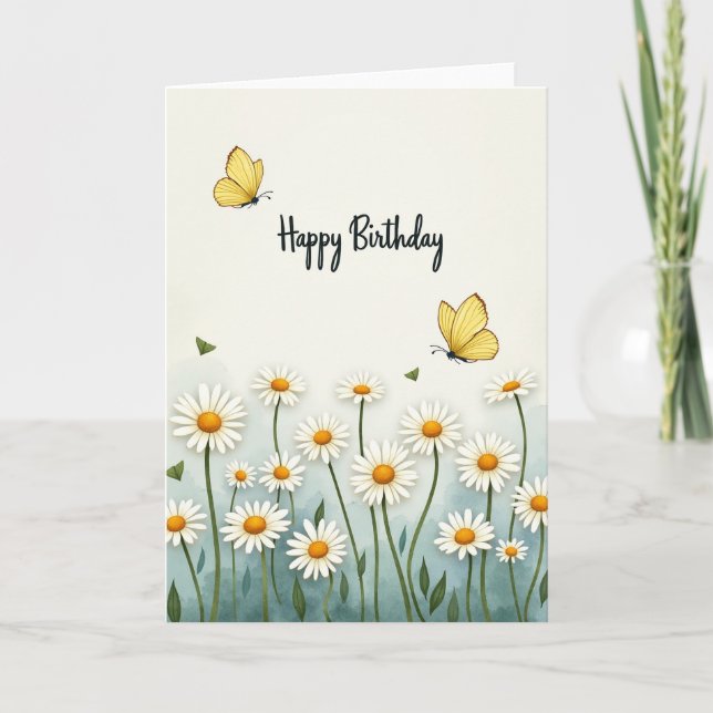 Carte d'anniversaire Sérénité de Prairie (Devant)