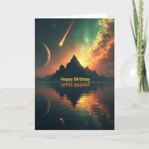 Carte d'anniversaire Sérénité et Reflet