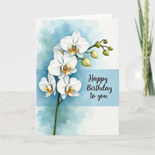 Carte d'anniversaire Sérénité florale