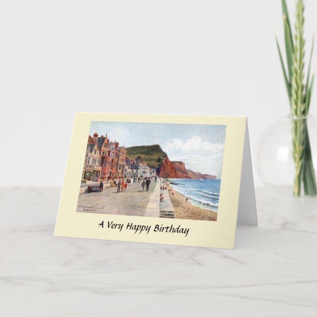 Carte d'anniversaire - Sidmouth, Devon (Devant)
