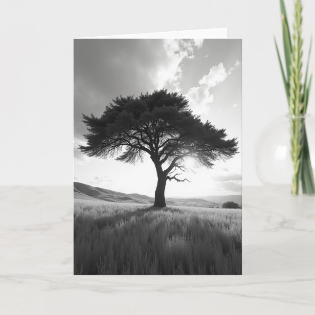 Carte d'anniversaire Silhouette Lumineuse (Devant)