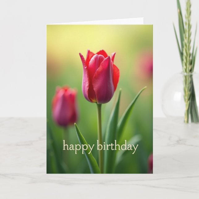 Carte d'anniversaire Silken Sheen (Devant)