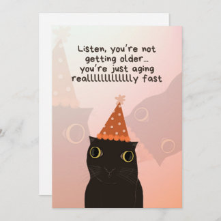 Carte d'anniversaire Silly Cat
