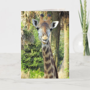 Carte d'anniversaire Silly Giraffe (Pour les enfan