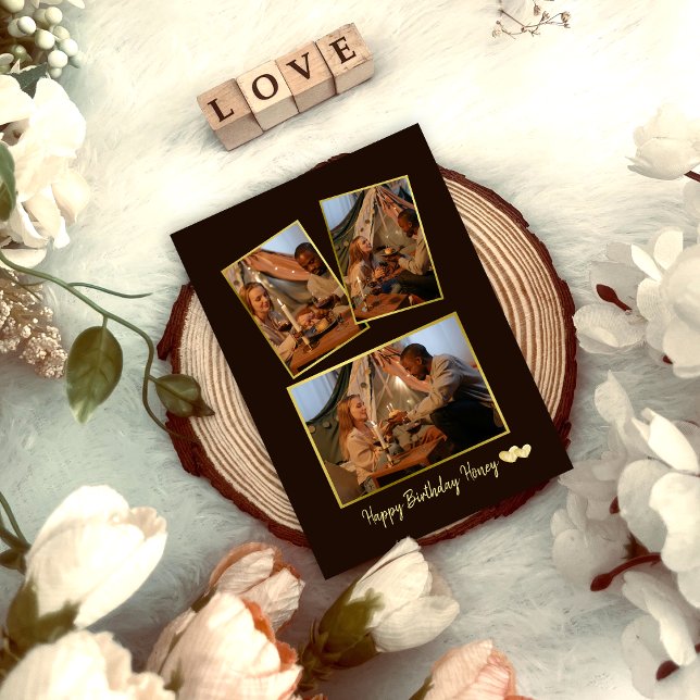 Carte d'anniversaire simple Collage photo (Créateur téléchargé)