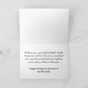 Carte d'anniversaire simple et heureuse