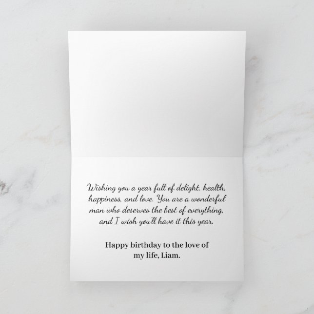 Carte d'anniversaire simple et joyeuse (Intérieur)