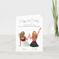 Carte d'anniversaire simple personnalisée pour le 