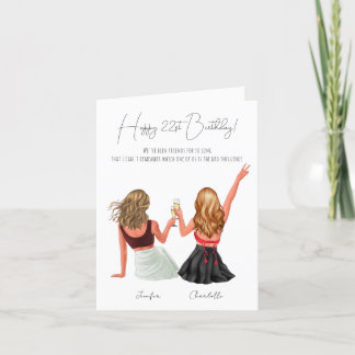 Carte d'anniversaire simple personnalisée pour le