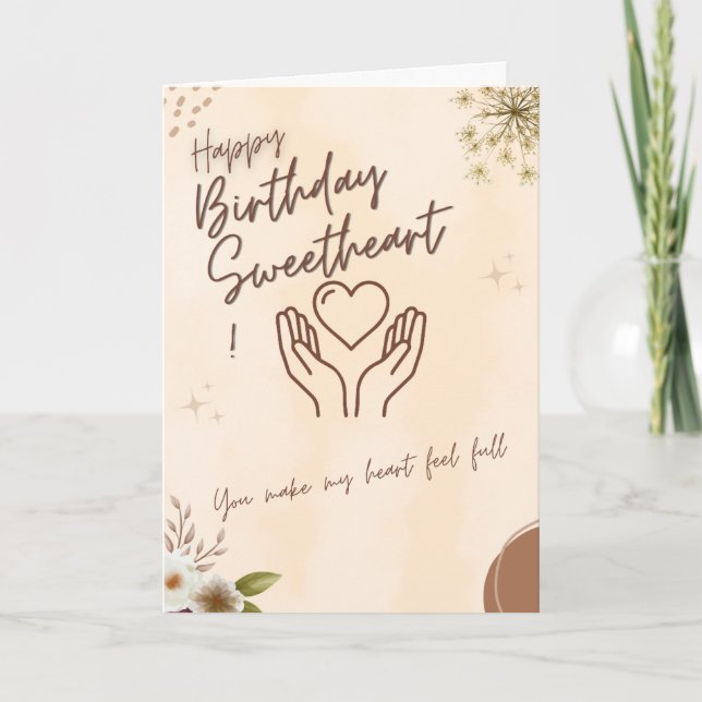 Carte d'anniversaire sincère et solidaire pour pet (Devant)