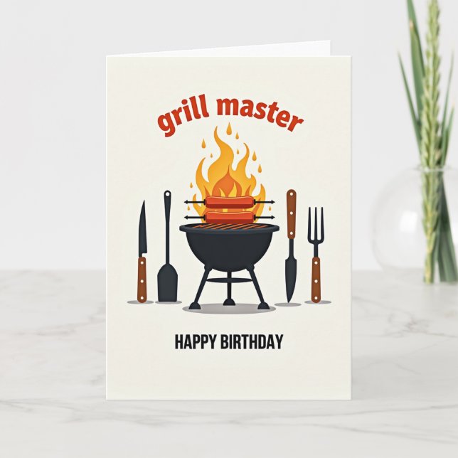 Carte d'anniversaire Sizzling (Devant)
