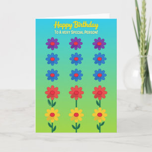Carte d'anniversaire Sky Green
