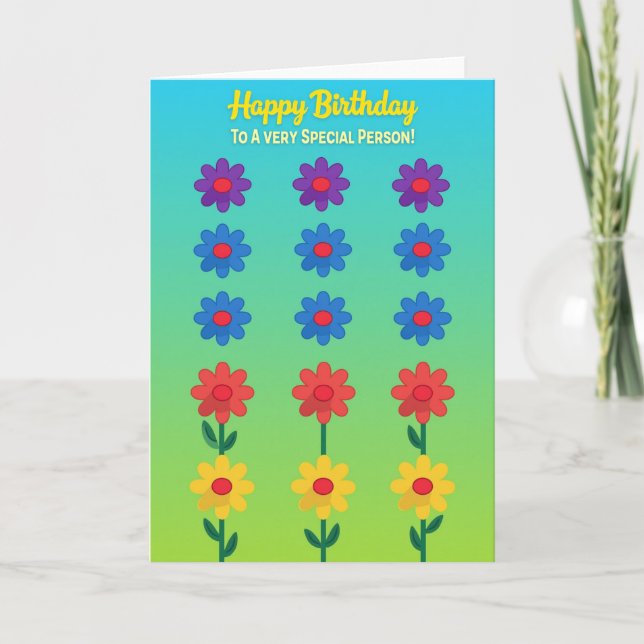 Carte d'anniversaire Sky Green (Devant)