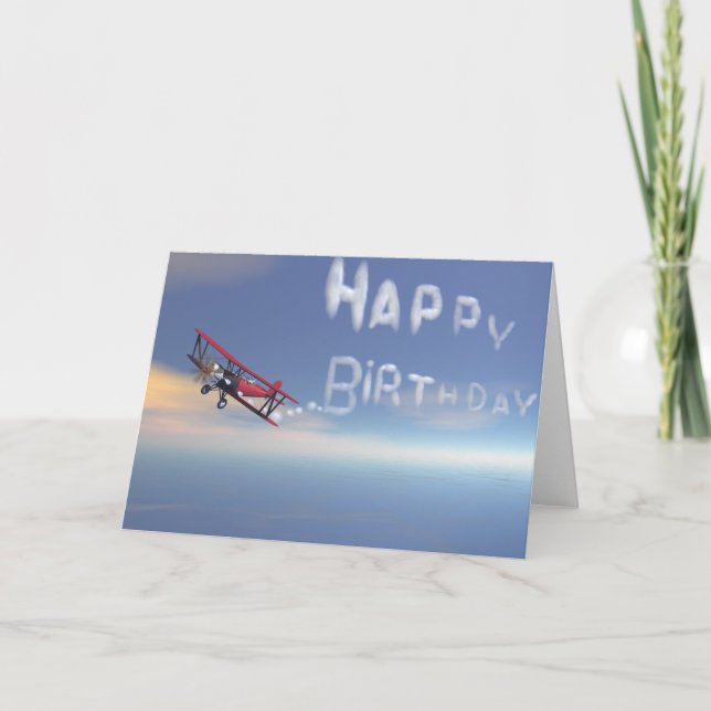 Carte d'anniversaire Skywriter (Devant)