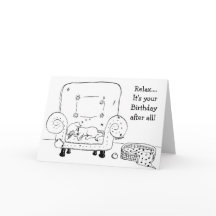 Carte d'anniversaire Sleepy Jack Russell