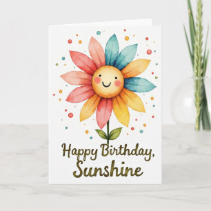 Carte d'anniversaire Smiling Petal