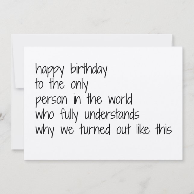 carte d'anniversaire sœur, carte d'anniversaire dr (Devant)