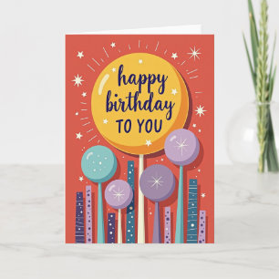 Carte d'anniversaire Soleil Radiante Joyeuse