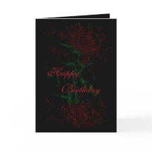 Carte d'anniversaire sombre joyeux