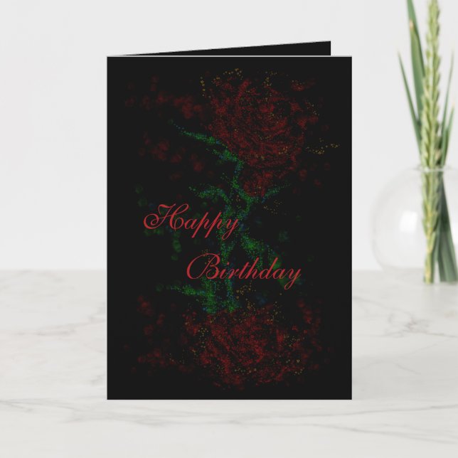 Carte d'anniversaire sombre joyeux (Devant)