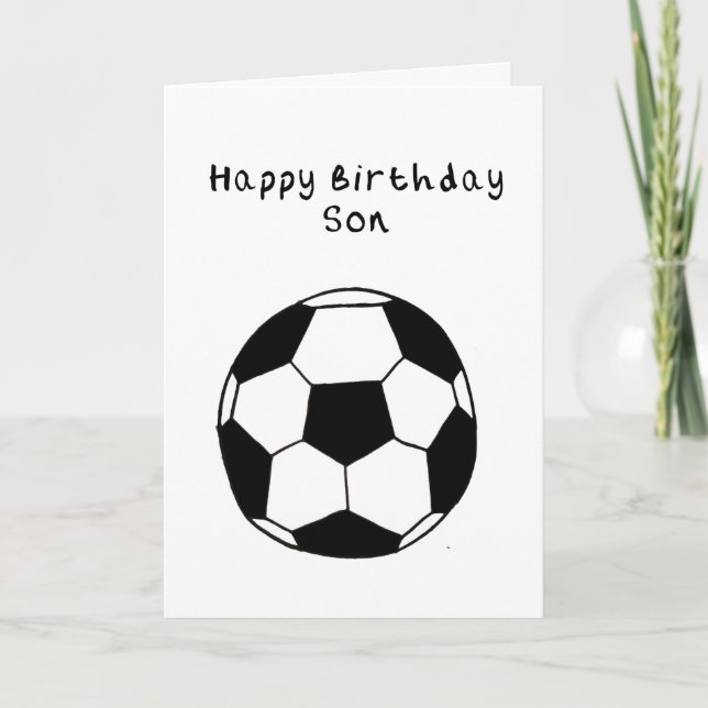 Carte d'anniversaire Son Football (Devant)