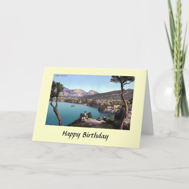 Carte d'anniversaire - Sorrento, Italie (Devant)