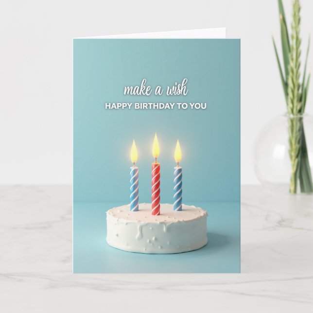Carte d'anniversaire souhaitée (Devant)