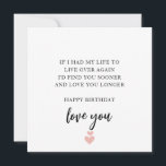 Carte d'anniversaire Soulmate et Best Friend<br><div class="desc">Célébrez votre lien extraordinaire avec notre Carte d'Anniversaire Eternal Connection et Meilleur Ami. Ce design intemporel et élégant crée des moments chéris,  servant de gardien pour express votre amour sur la journée spéciale de votre âme-soeur et de votre meilleur ami.</div>