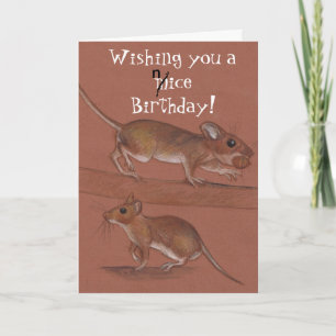 carte d'anniversaire souris