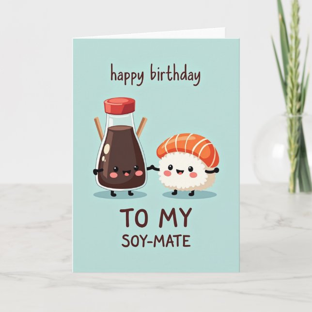 Carte d'anniversaire Soy Sweet (Devant)