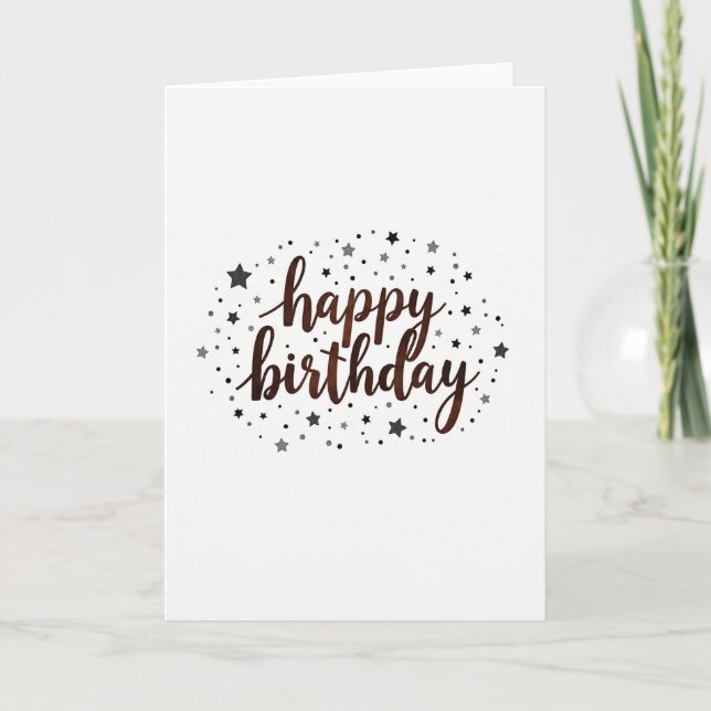 Carte d'anniversaire Sparkle Art (Devant)