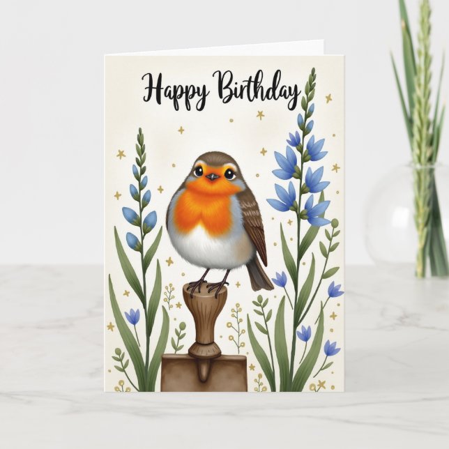 Carte d'anniversaire Sparkle Bird (Devant)